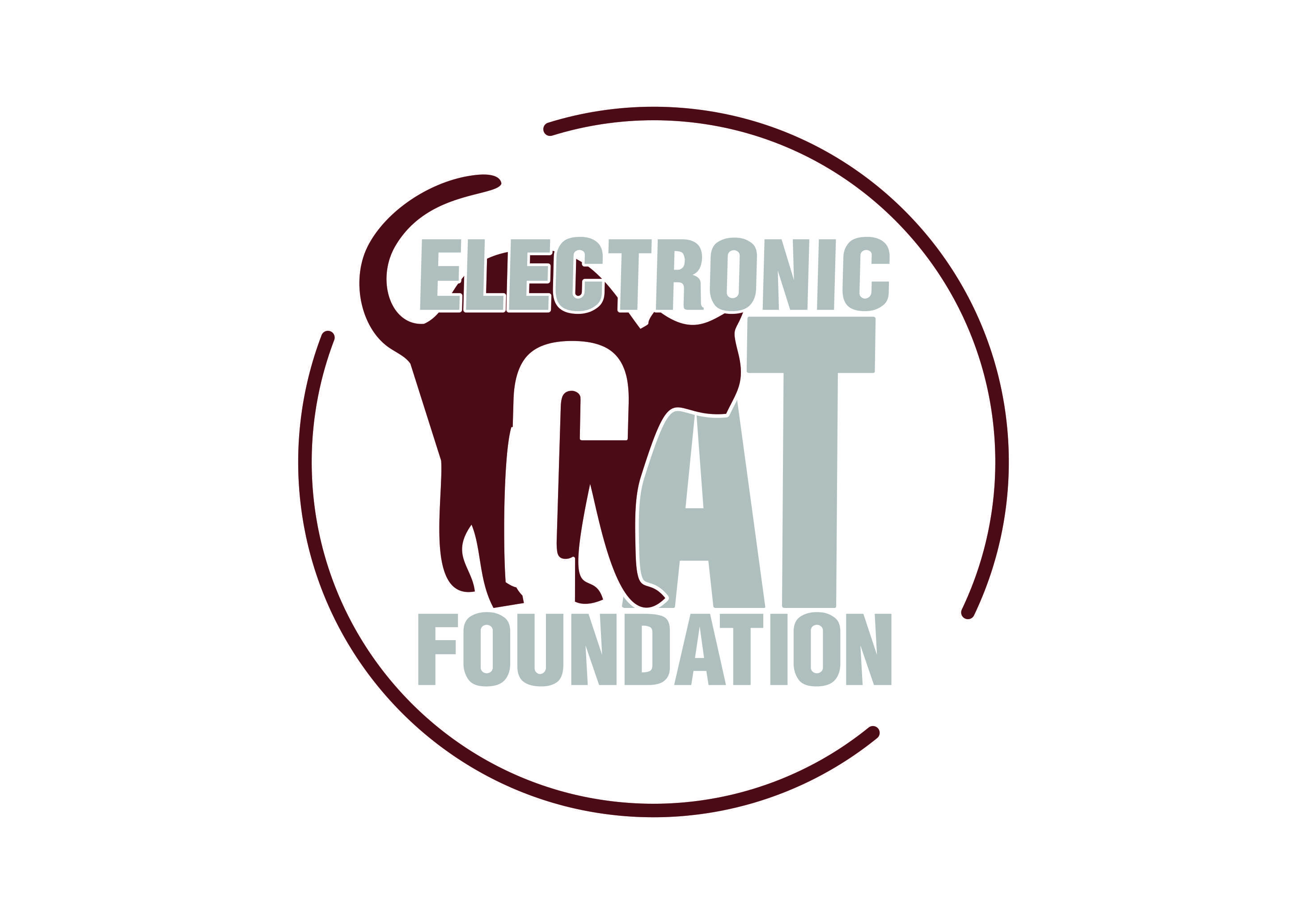 Electronic Cat Foundation logo — cat silhouette in a circle